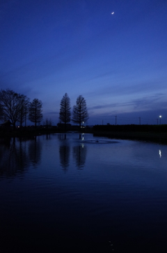 2016/04/10_川里中央公園の夕暮れ