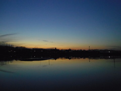 2017/01/07_伊佐沼の夕暮れ