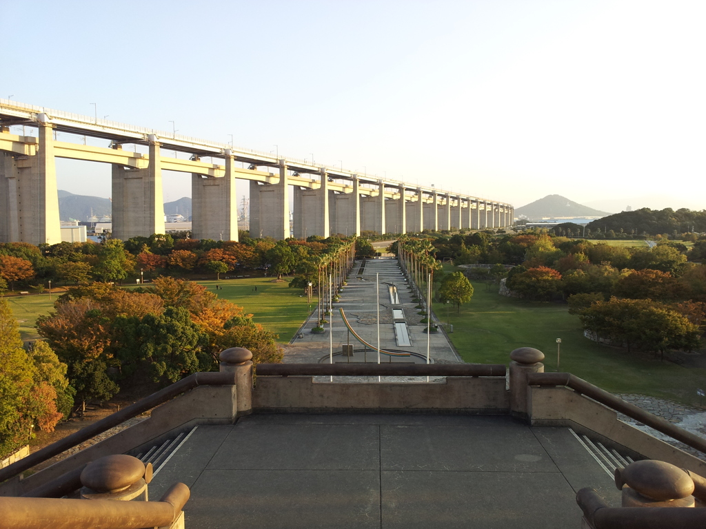 2017/10/26_瀬戸大橋記念公園 瀬戸大橋記念館展望台からの眺め