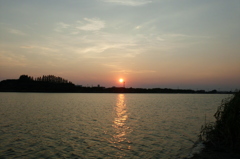 2015/07/26_伊佐沼の夕日