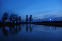 2016/04/10_川里中央公園の夕暮れ