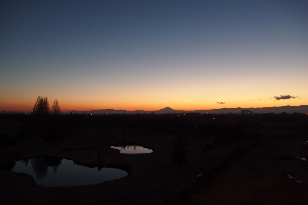 2016/12/29_荒川河川敷の夕暮れ