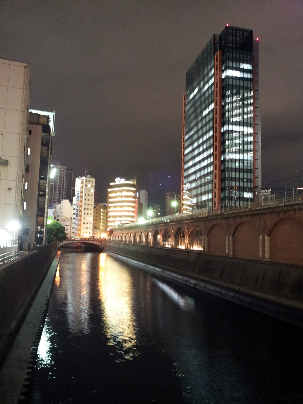 2017/02/24_昌平橋から神田川の夜景