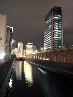 2017/02/24_昌平橋から神田川の夜景