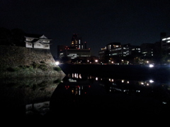 2017/10/27_夜の大阪城と大阪市街