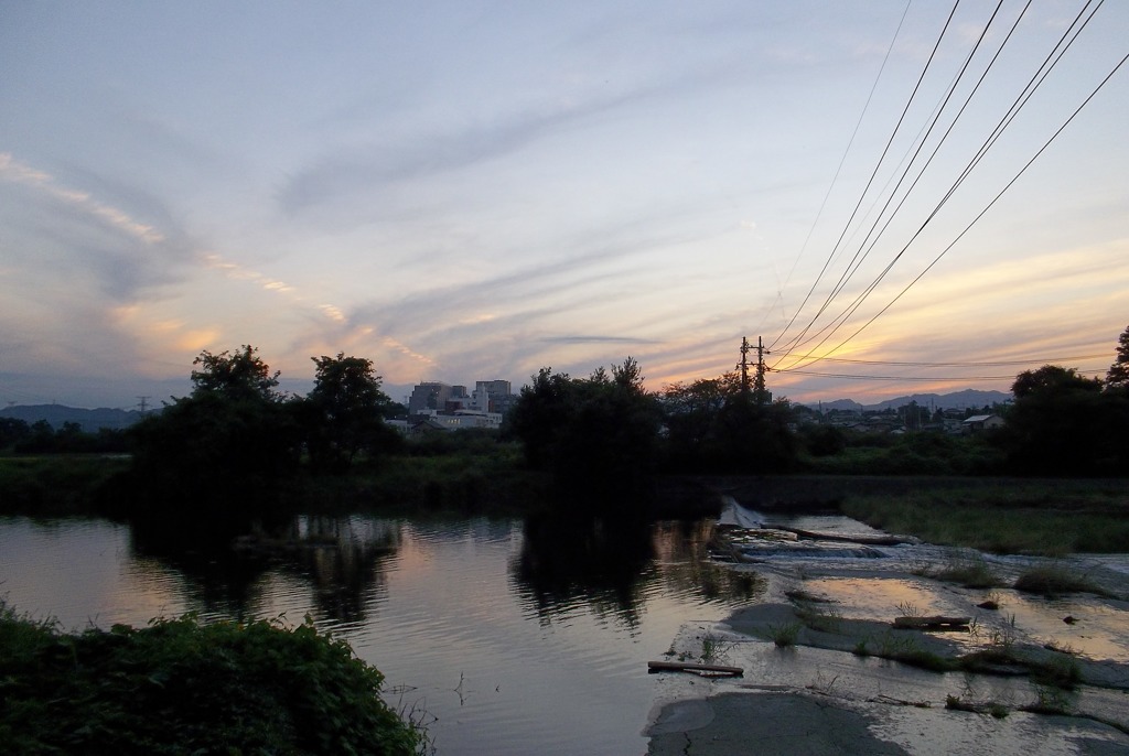 2015/09/22_高麗川の夕暮れ