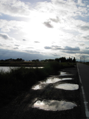 2017/05/14_水溜まりに晴れ間