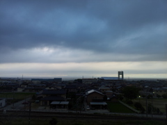 2017/06/16_宿から朝の富山湾を望む