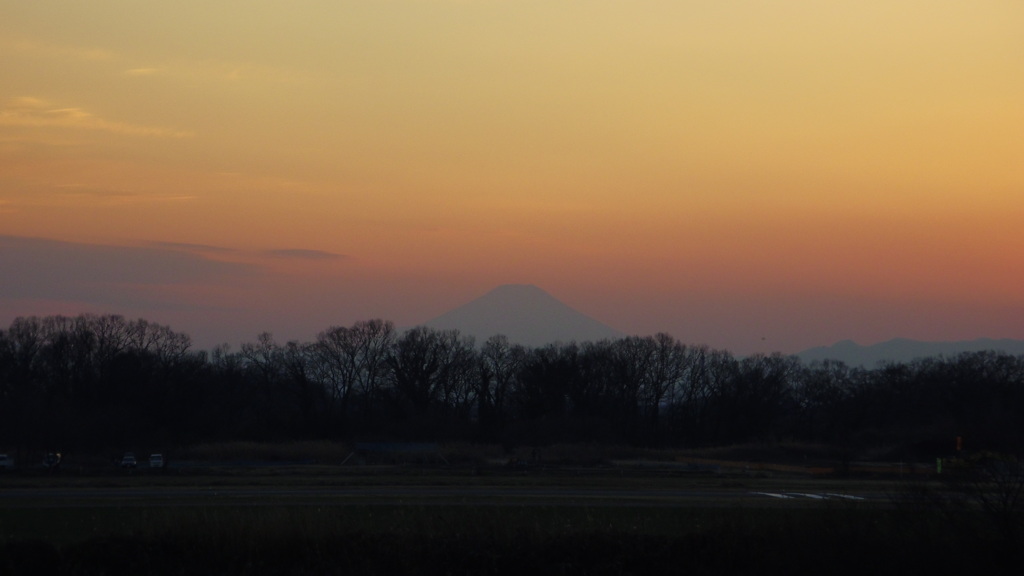 2014/01/12_夕暮れの富士山