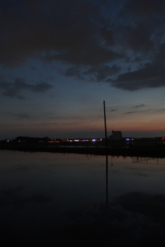 2016/06/05_溜め池の夕暮れ