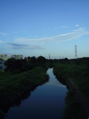 2017/08/12_元荒川に雲