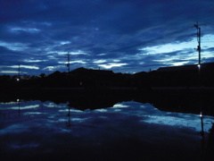 2017/07/01_水田の夕暮れ