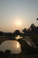 2014/05/25_夕暮れの寺坂棚田