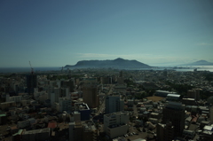 2016/08/12_五稜郭タワーから函館山を望む