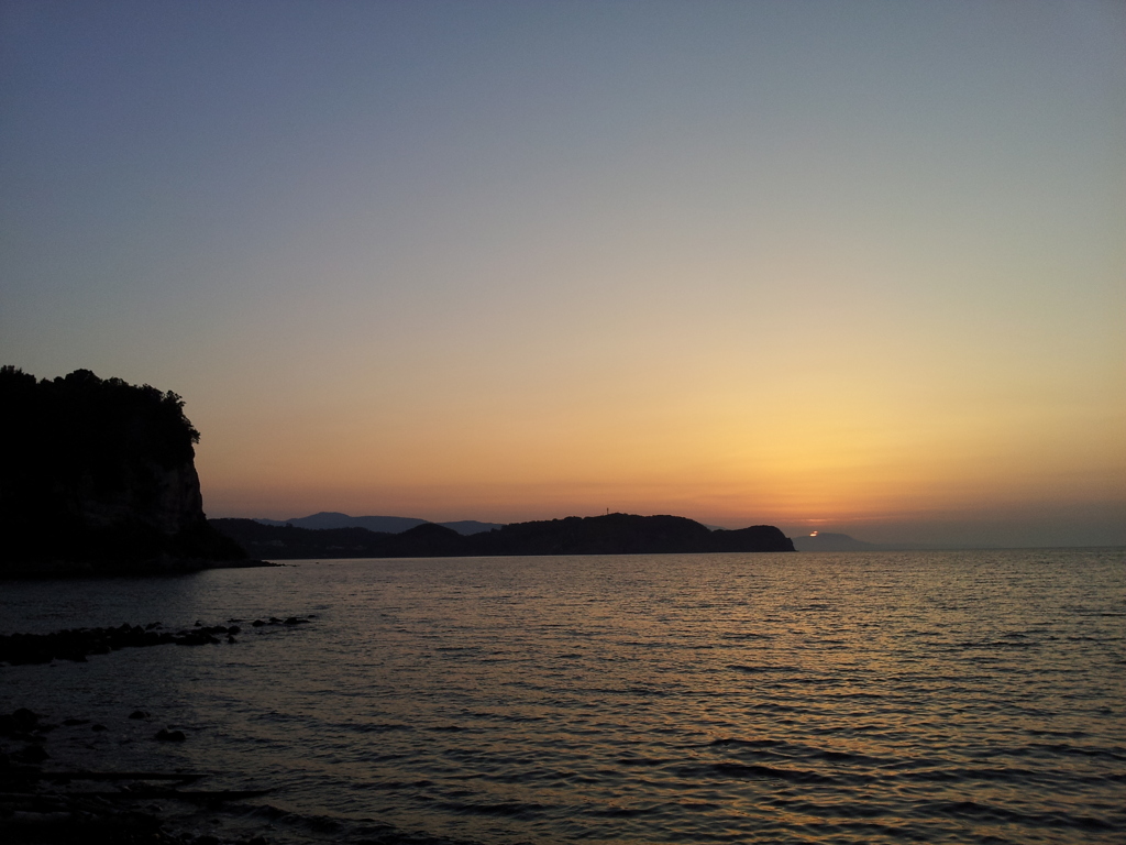 2016/08/13_忍路湾の夕日