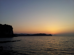 2016/08/13_忍路湾の夕日