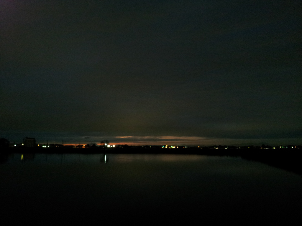 2016/11/23_溜め池の夕暮れ