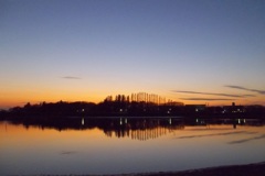 2015/12/20_伊佐沼の夕暮れ