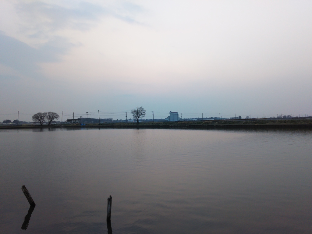 2017/03/19_溜め池の夕暮れ
