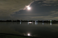 2014/12/07_月夜の伊佐沼