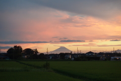 2016/08/21_夕暮れの富士山