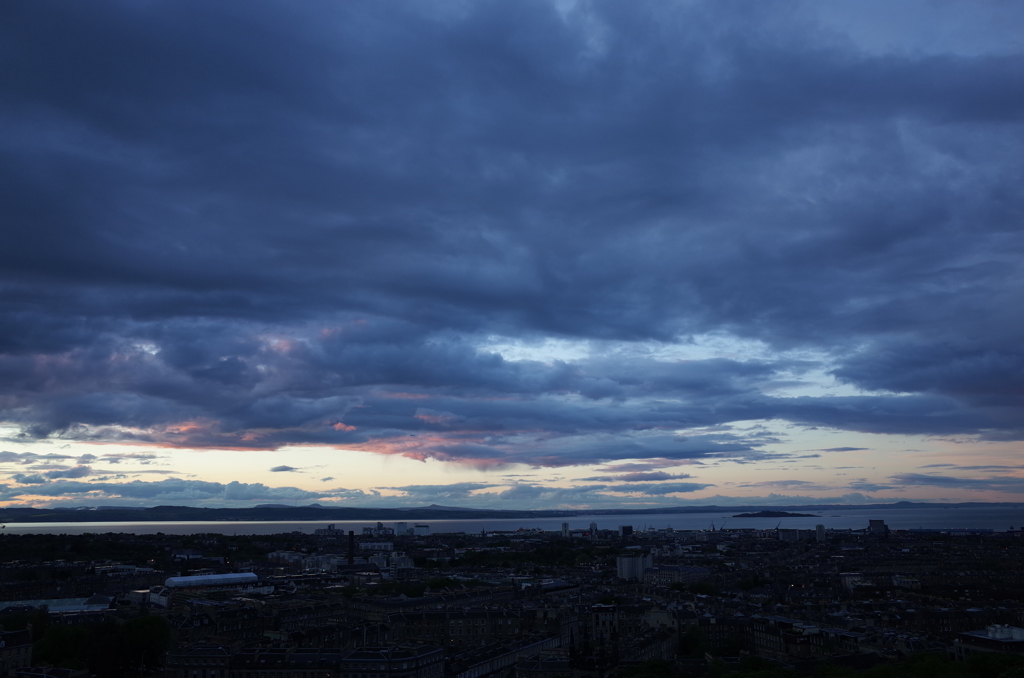 2016/05/21_カールトン・ヒルからフォース湾の夕暮れを望む