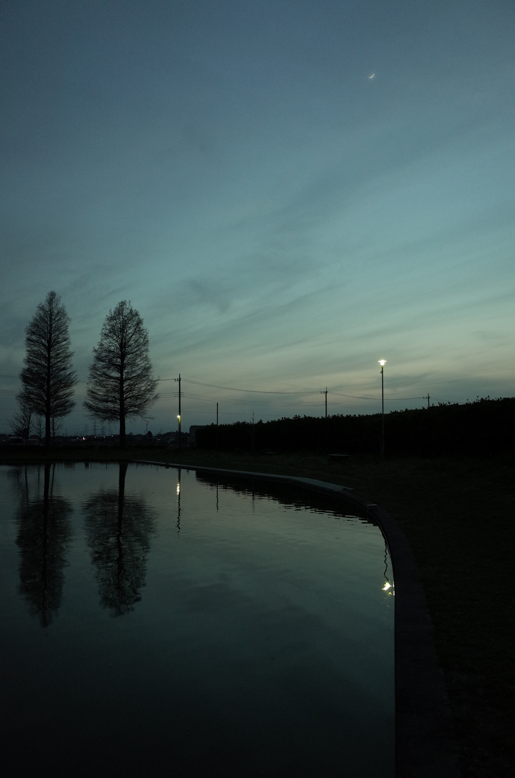2016/04/10_川里中央公園の夕暮れ