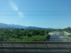 2017/06/15_車窓から立山連峰を望む