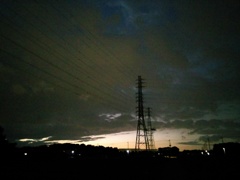 2016/10/23_曇天の夕暮れ