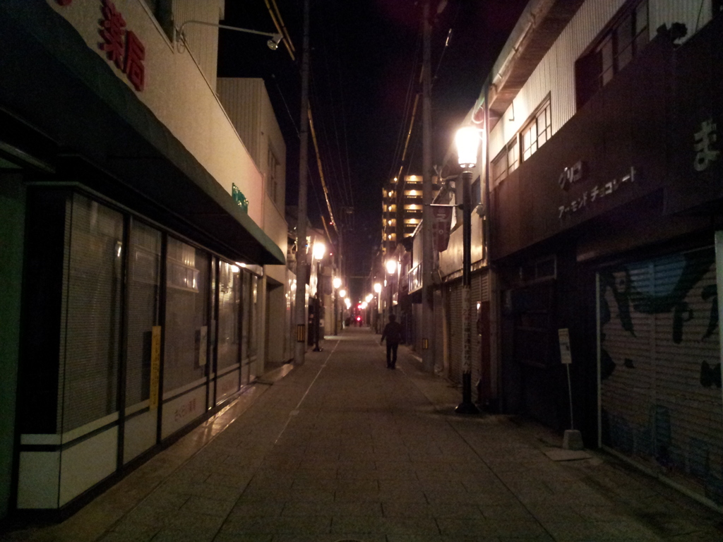 2017/10/26_夜の丸亀駅前商店街