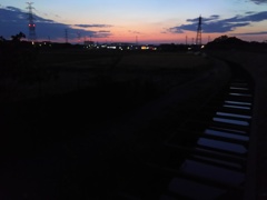 2016/11/06_用水路の夕暮れ（没カット）