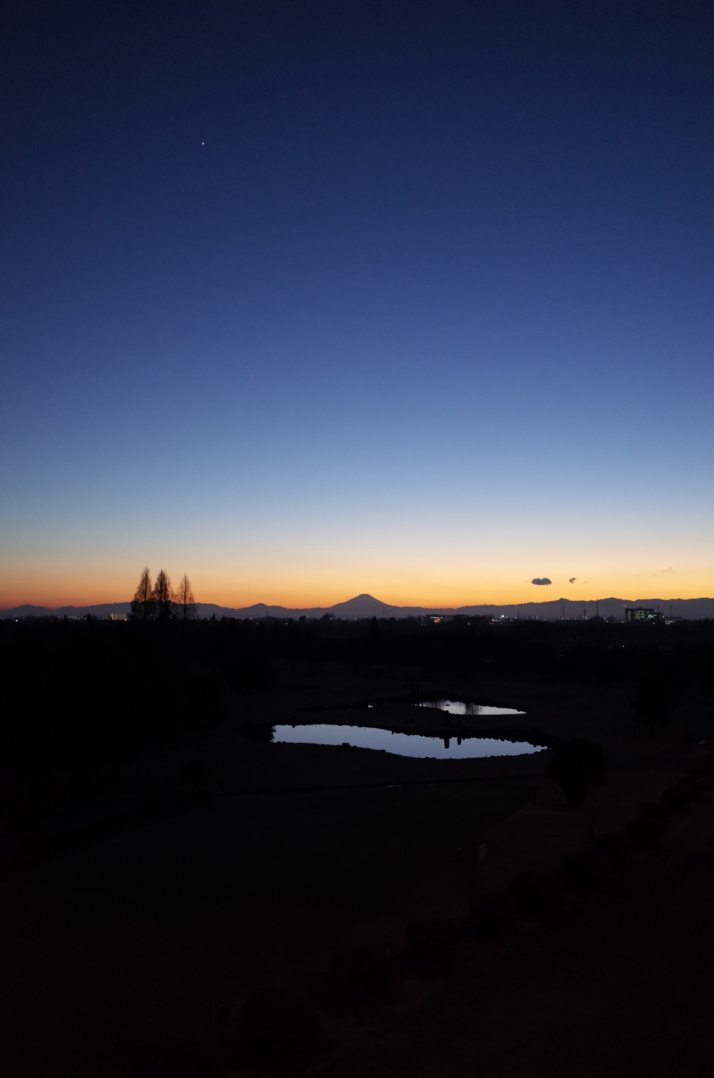 2016/12/29_荒川河川敷の夕暮れ