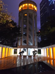 2017/03/12_夜の香港公園 太極園展望塔