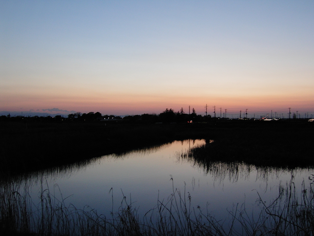 2017/04/15_溜め池の夕暮れ
