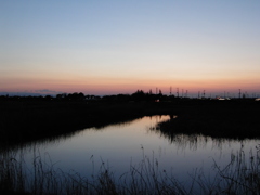 2017/04/15_溜め池の夕暮れ