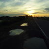 2017/07/02_水溜まりの夕暮れ