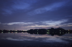 2015/10/11_伊佐沼の夕暮れ