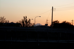 2014/11/15_夕暮れの富士山