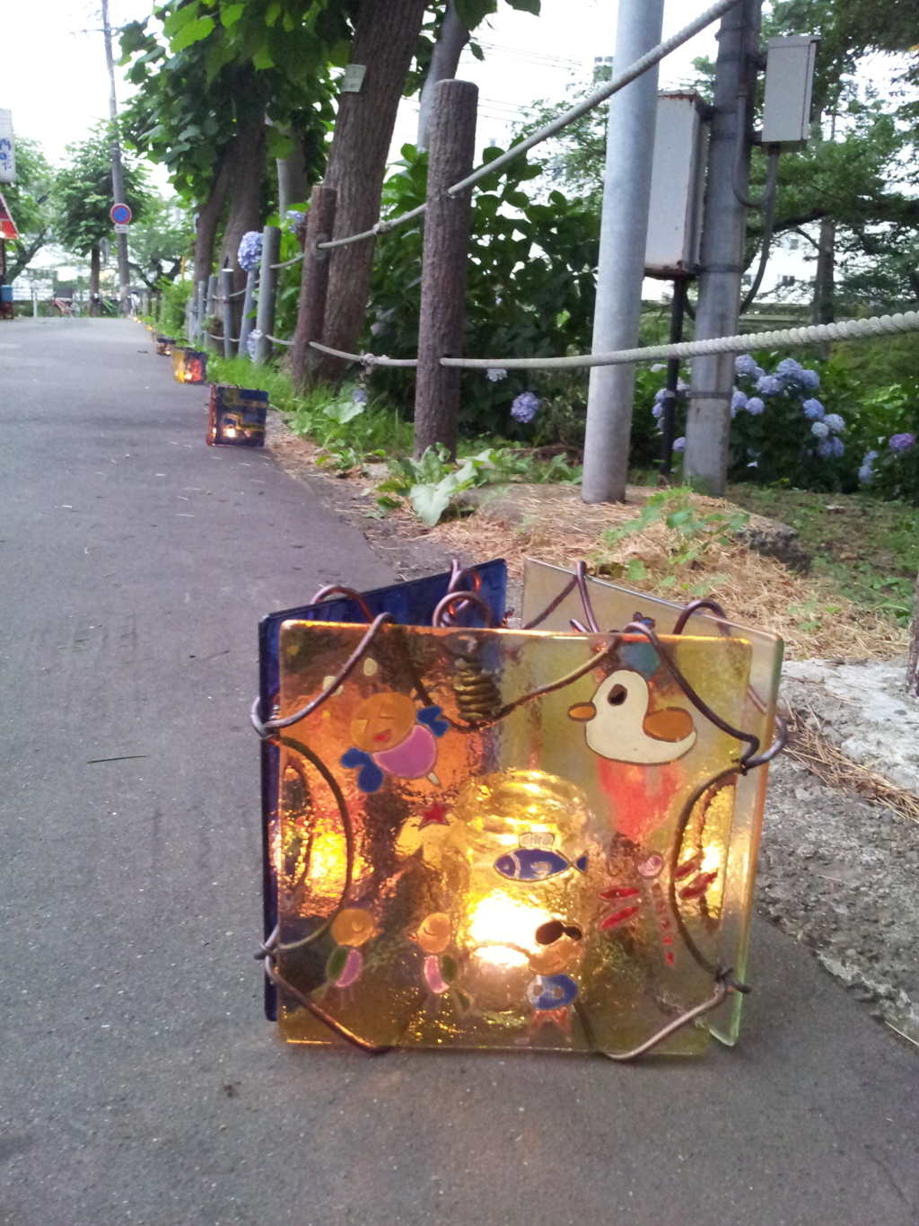 2016/07/16_盛岡城跡公園（岩手公園）桜山オープンカフェのライトアップ