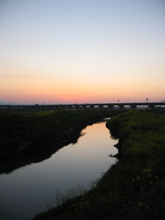 2017/04/15_野通川の夕暮れ
