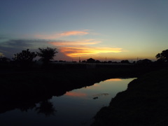 2016/08/07_野通川の夕暮れ