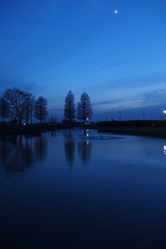 2016/04/10_川里中央公園の夕暮れ