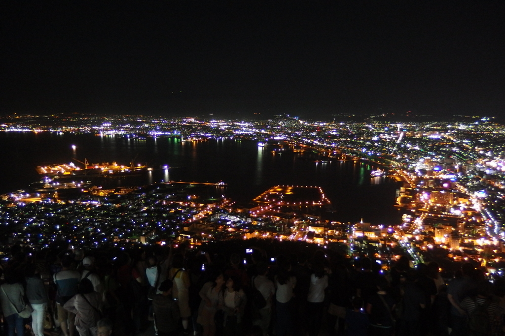 2016/08/12_夜、函館山から函館市街を望む（没カット）