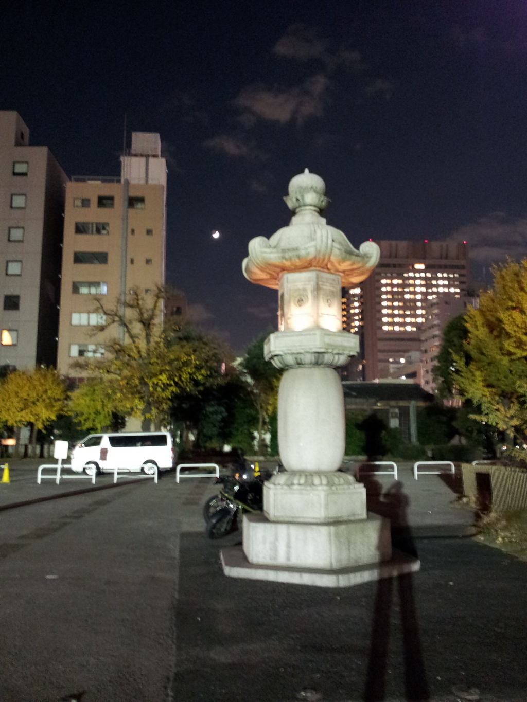 2016/12/03_築地本願寺の夜空