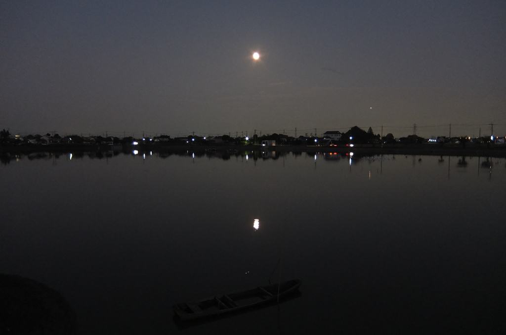 2015/09/27_伊佐沼の月夜