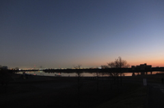 2015/01/04_彩湖の夕暮れ