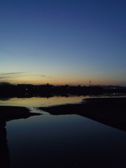 2017/01/07_伊佐沼の夕暮れ