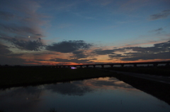 2015/07/19_水田の夕暮れ