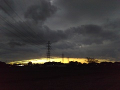 2016/10/23_曇天の夕暮れ