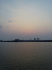 2017/03/19_溜め池の夕暮れ